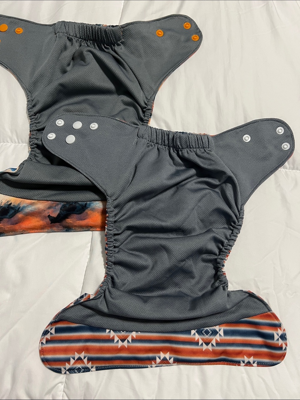 Stock Show Baby Cloth Diapers Aztec, Buffalo, Horse & Animal Prints One Size - Picture 5 of 10